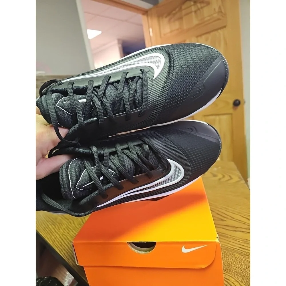 New Nike Precision Black White Red Size 8.5‎ Mens Sneakers Basketball NIB Shoes